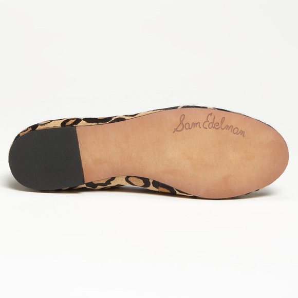 NWT Calf Hair Leopard Felicia Bow Flat Sam Edelman - Picture 4 of 4